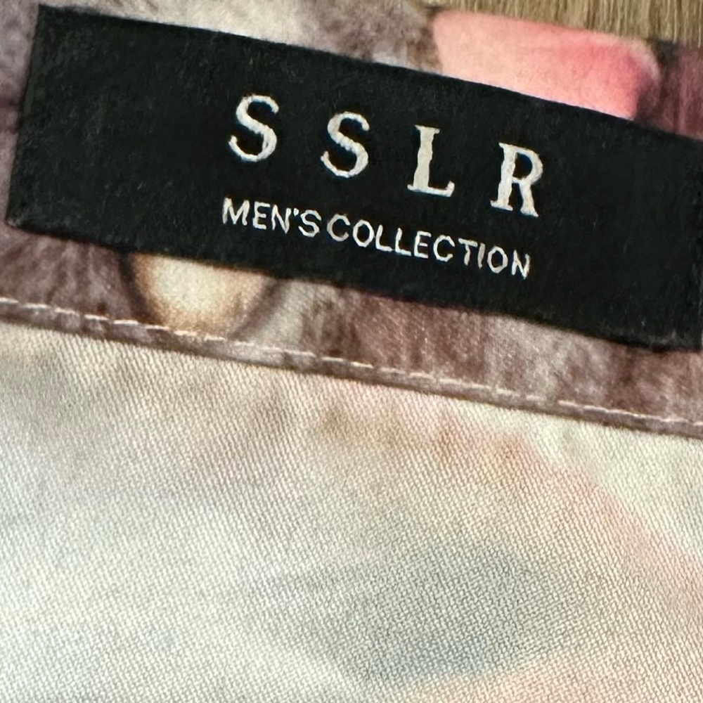 Men’s SSLR Collection Christmas Cats Kittens Button Down S/S Shirt Size Small - Picture 5 of 6